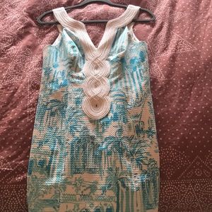 Lilly Pulitzer blue and white dress
